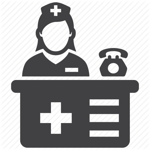 512x512 Hospital, Medical, Reception, Receptionist, Services Icon
