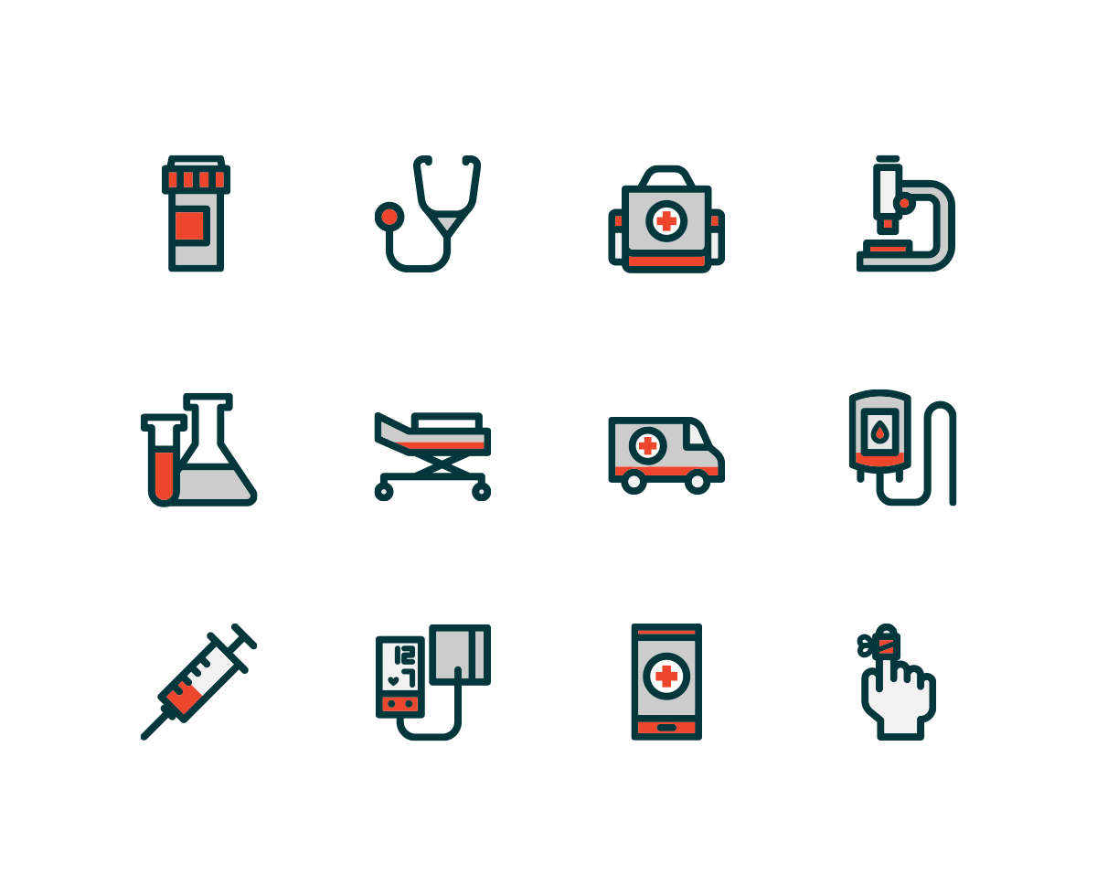 1200x980 Hospital Icons Iconstore