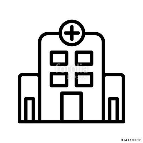 500x500 Vector Hospital Icon Stock Image And Royalty Free Vector