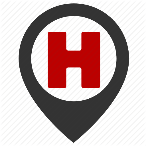 512x512 Hospital, Location, Map, Pn
