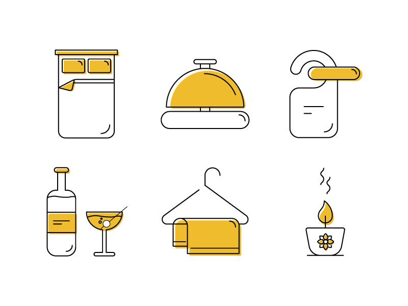 800x600 Hospitality Icon Set