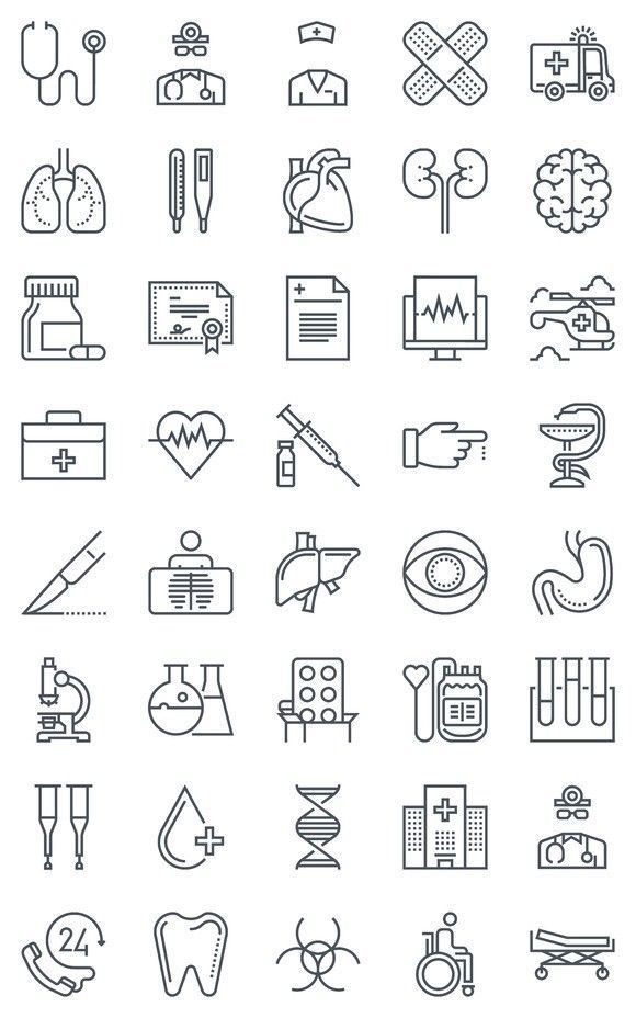 580x928 Medical Infographic Hospital, Health Icons Medical