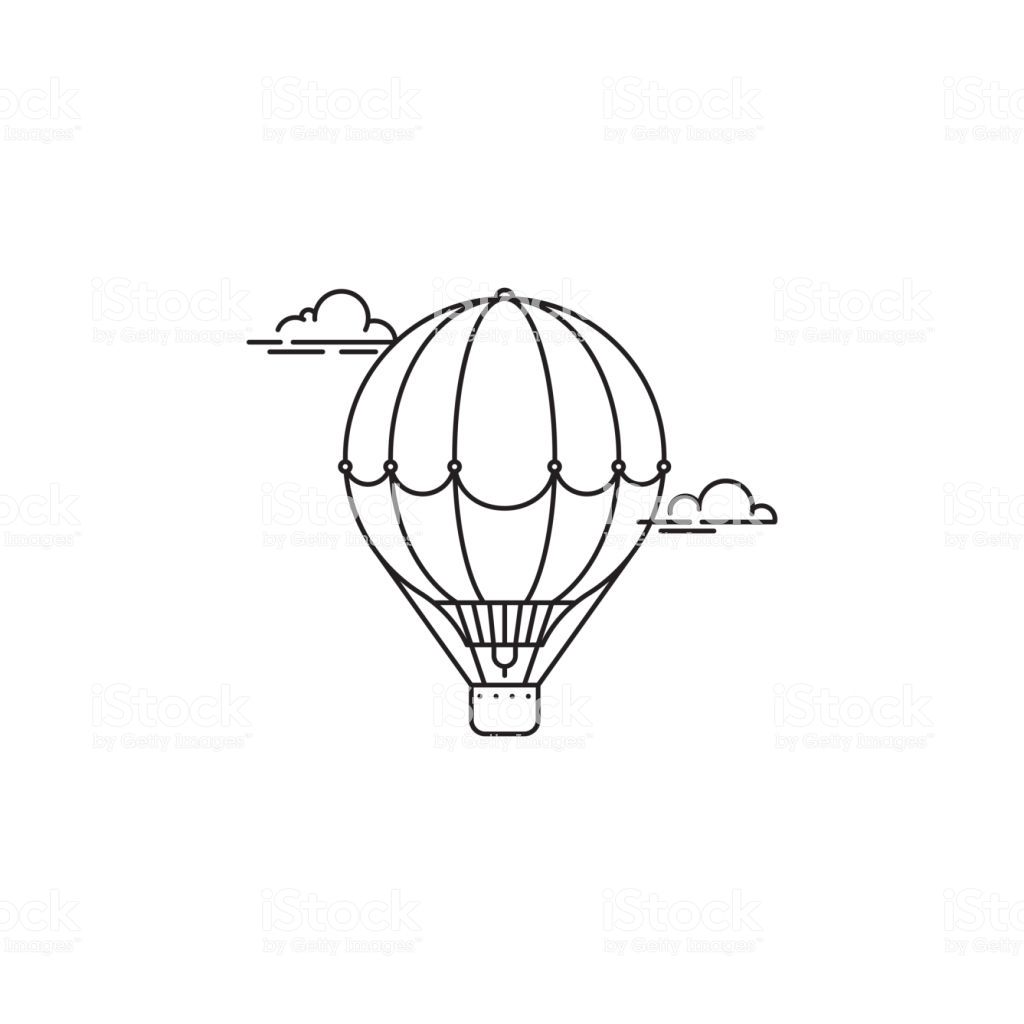 1024x1024 Park And Playgroundair Balloon Icon Vector Linear Design Isolated