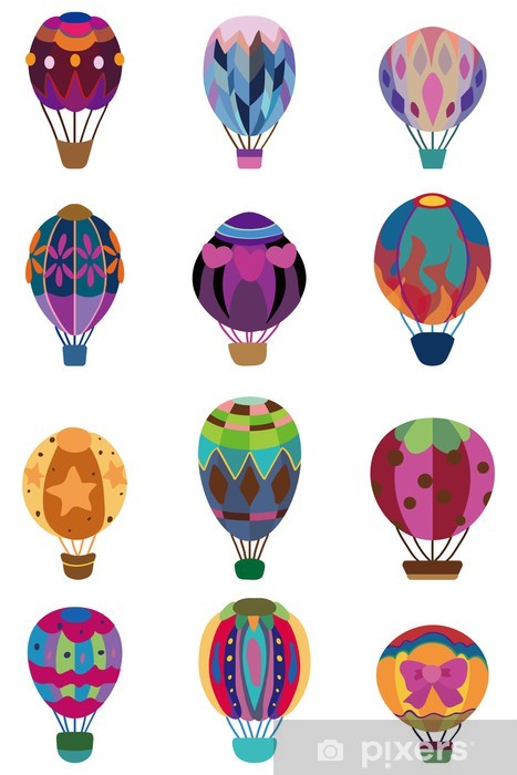 467x700 Cartoon Hot Air Balloon Icon Sticker We Live To Change
