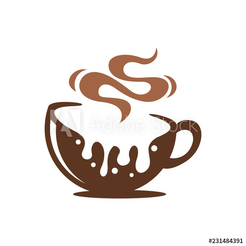 500x500 Hot Chocolate Or Coffee Cups Logo Melted Delicious Drink Icon