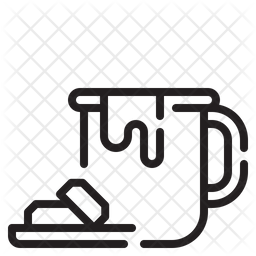 256x256 Hot Chocolate Icon Of Line Style