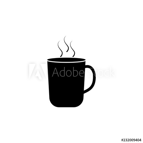 500x500 Cup Of Hot Coffee Icon Element Of Winter Tourism Premium Quality