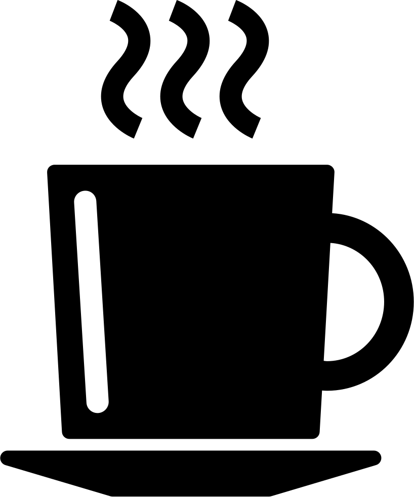 818x981 Hot Coffee Cup On A Plate Png Icon Free Download