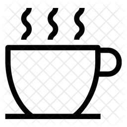 256x256 Hot Coffee Icon Of Line Style