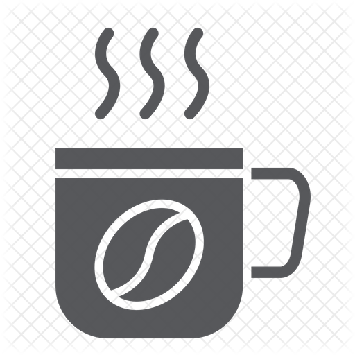 512x512 Hot Coffee Icon Of Glyph Style