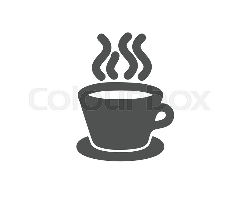 800x647 Tea Or Coffee Icon Hot Drink Sign Stock Vector Colourbox
