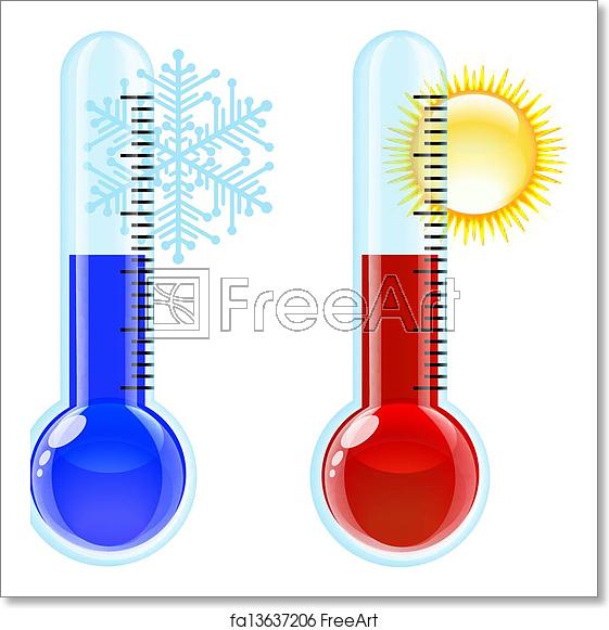 561x581 Free Art Print Of Thermometer Hot And Cold Icon Thermometer Hot