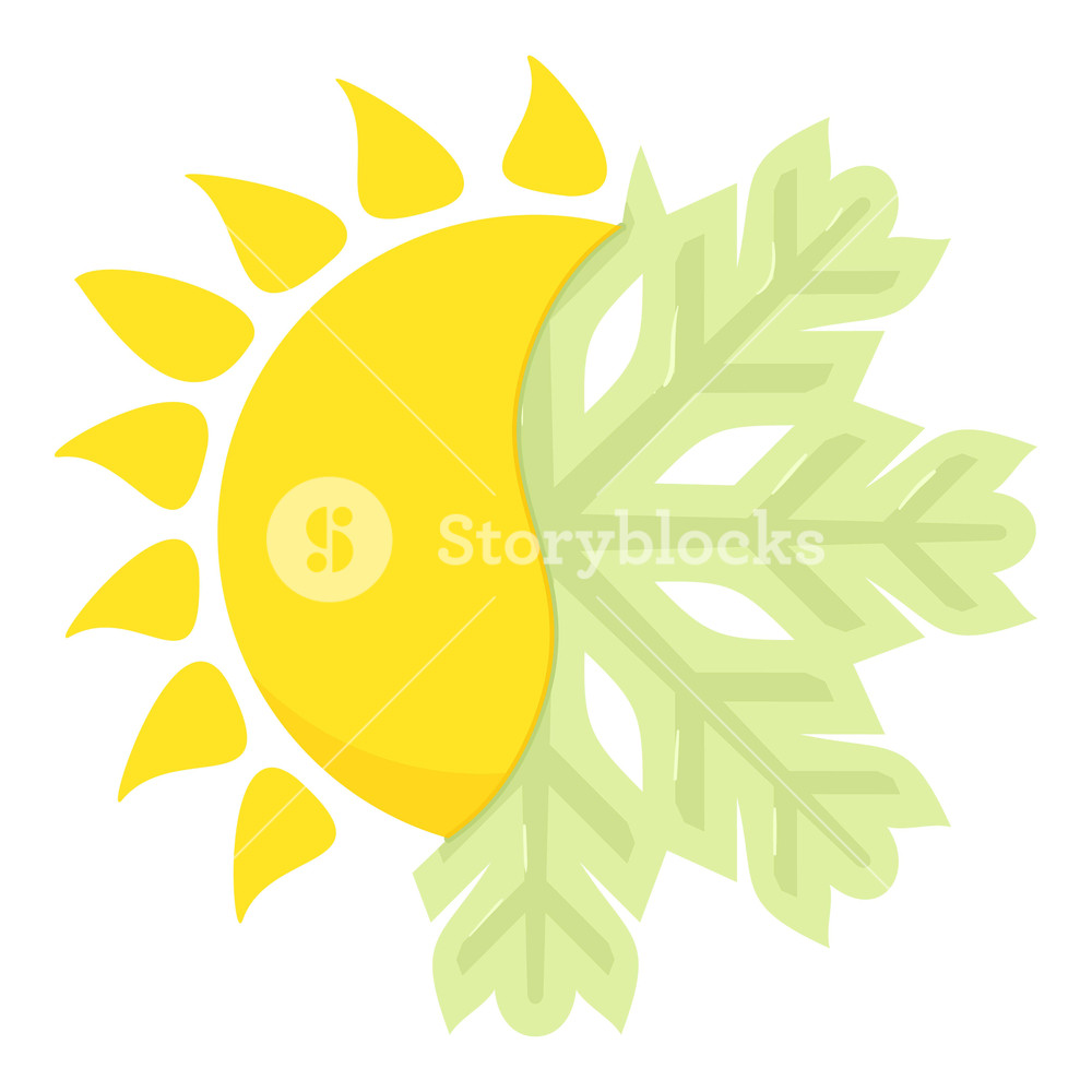 1000x1000 Hot Cold Icon Cartoon Illustration Of Hot Cold Icon For Web