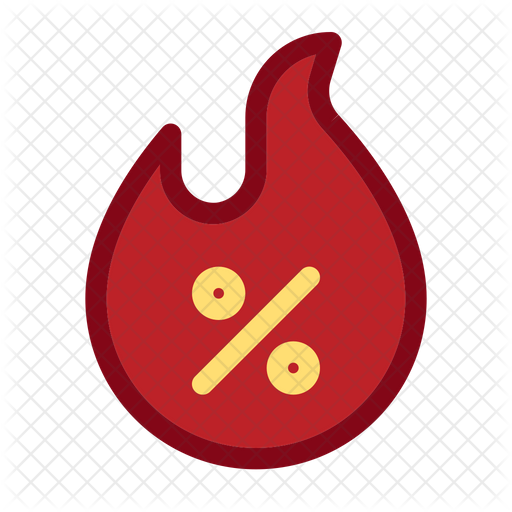 512x512 Hot Deal Icon Of Colored Outline Style