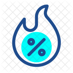 256x256 Hot Deal Icon Of Dualtone Style