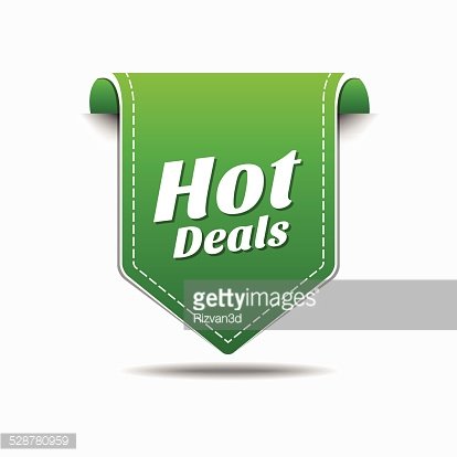 414x414 Hot Deals Green Vector Icon Design Premium Clipart