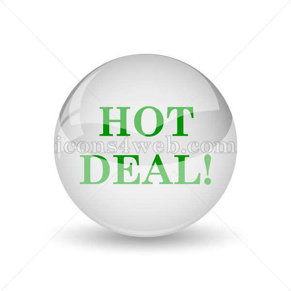 600x600 Hot Deal Glossy Icon Hot Deal Glossy Button