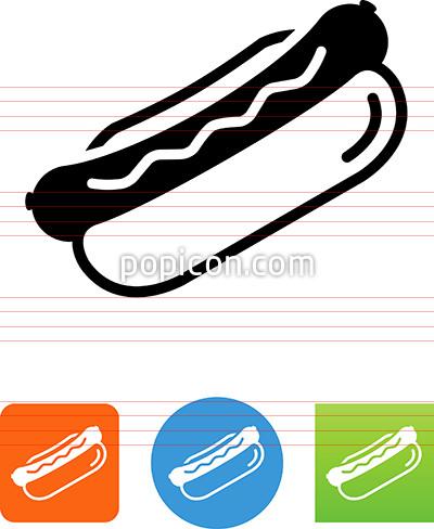 400x488 Hot Dog Icon