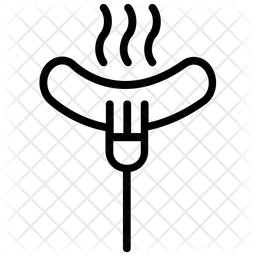 256x256 Hot Dog Icon Of Line Style