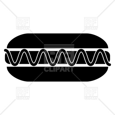 400x400 Hot Dog Icon Vector Image Of Signs, Symbols, Maps