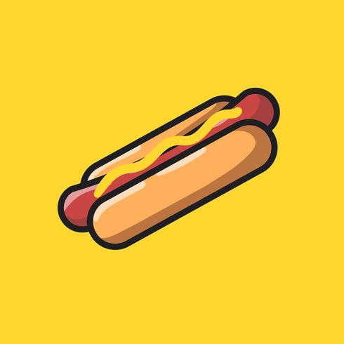 490x490 Hot Dog Icon Doodle Illustration