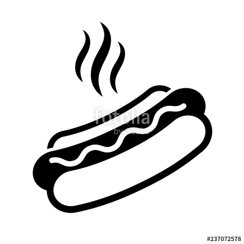 500x500 Hot Dog Sandwich Vector Icon Stock Image And Royalty Free Vector