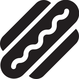 256x256 Hotdog Icon Glyph