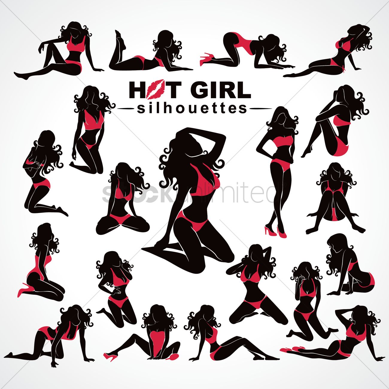 1300x1300 Free Set Of Hot Woman Icons Vector Image