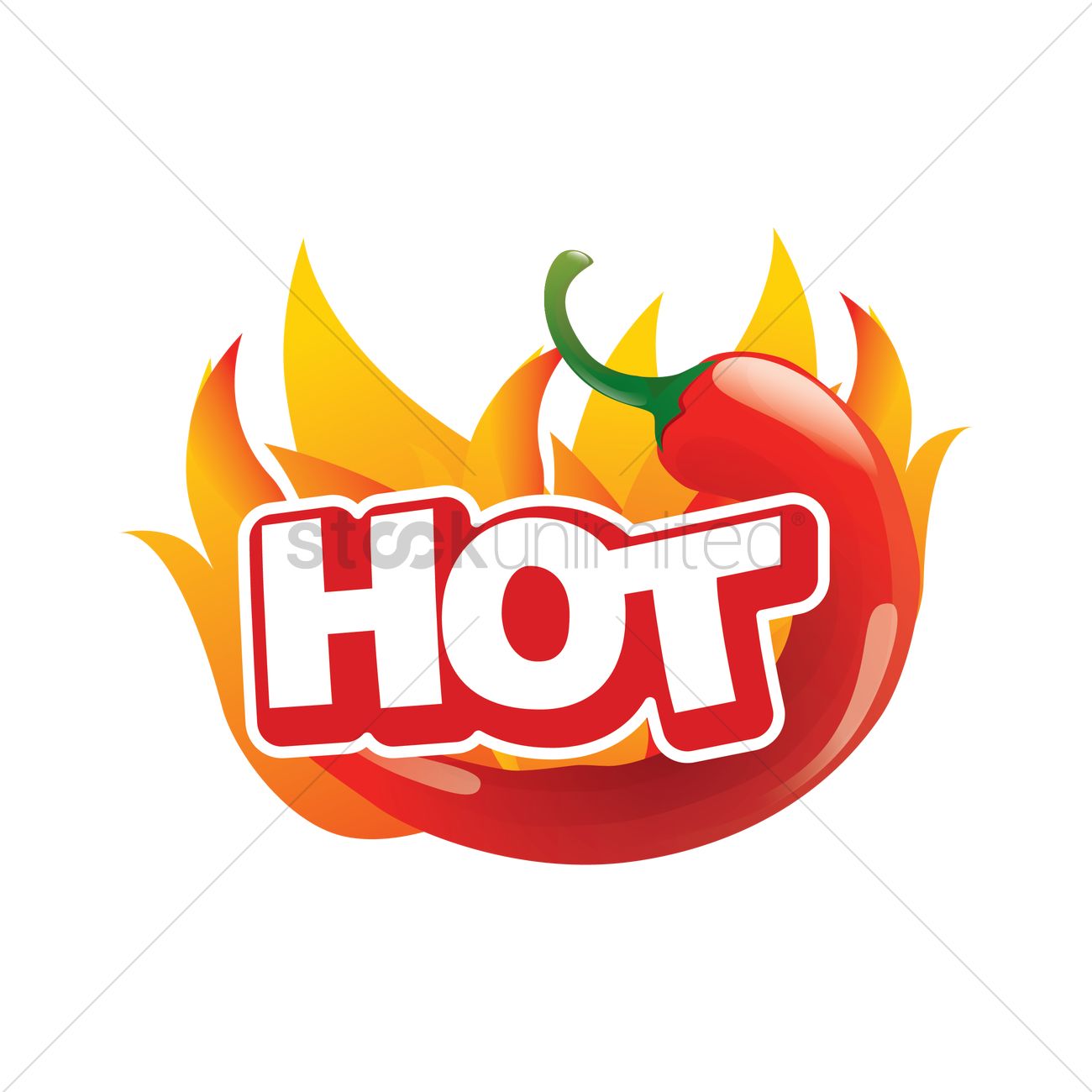1300x1300 Hot Chilli Icon Vector Image