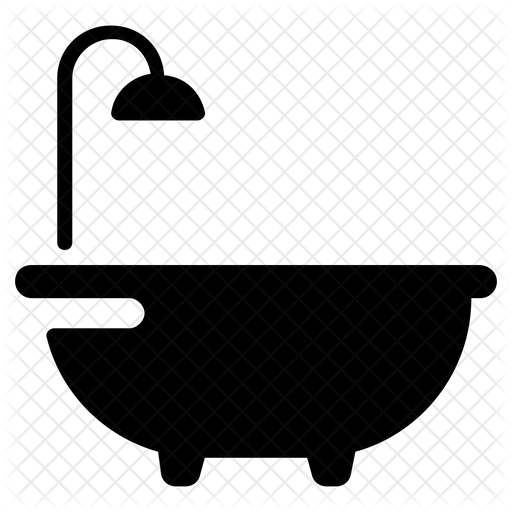 512x512 Hot Bath Icon Of Glyph Style