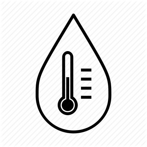 512x512 Heating Bill, Hot Water, Thermometer, Water Droplet, Water Heater