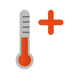 256x256 Hot, Heat, Stroke, Summer, Sun, Warm, Weather Icon Of Flat Style
