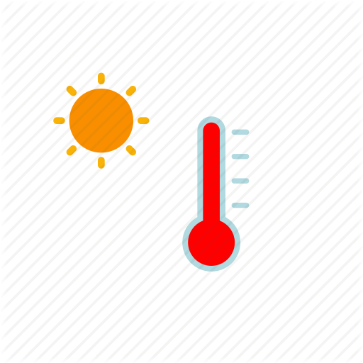 512x512 Forecast, Hot, Temperature, Weather Icon