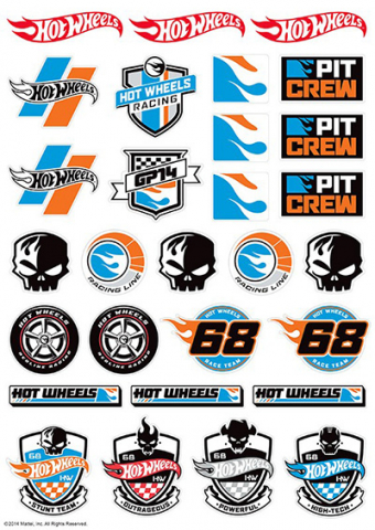 340x480 Hot Wheels Icon Sheet Edible Image