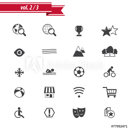 500x500 Hotel Amenities Icon Set Out