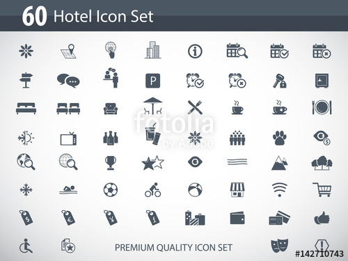500x375 Hotel Icon Set