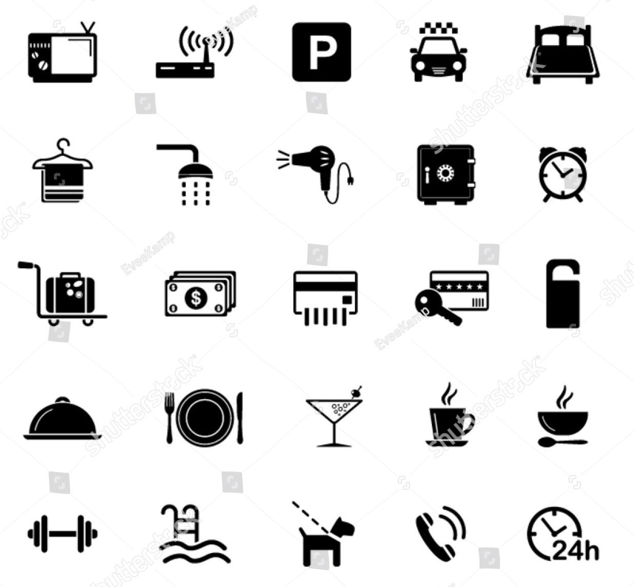 Hotel Amenities Icon at Vectorified.com | Collection of Hotel Amenities