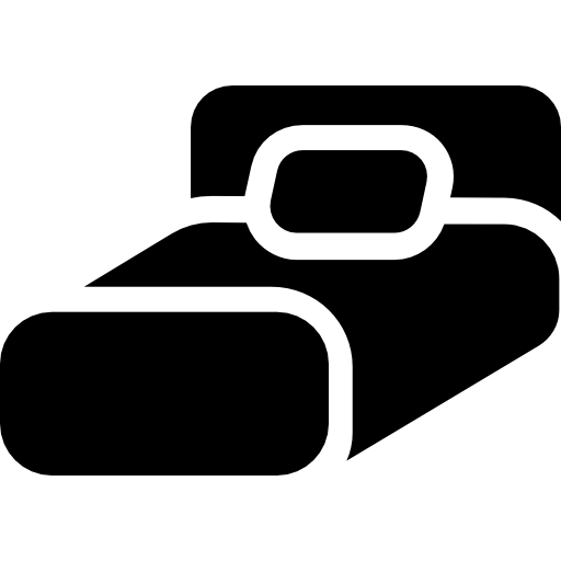 512x512 Hotel Single Bed Icons Free Download