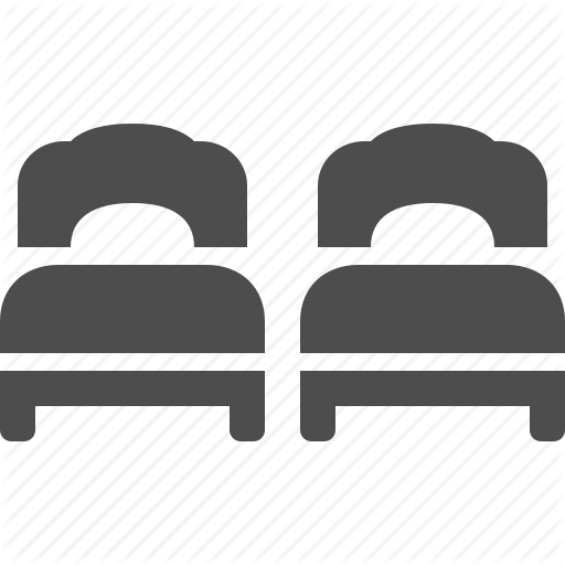 512x512 Bed, Beds, Double, Hotel, Room, Twn