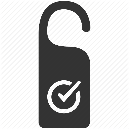512x512 Attention, Booking, Door Hanger, Hotel, Ok, Open, Please Clean Icon