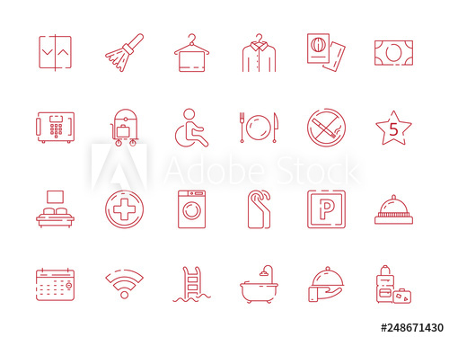 500x375 Hotel Related Signs Fireplace Travel Icon Breakfast Area Toilet