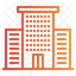 256x256 Hotel Icon Of Gradient Style