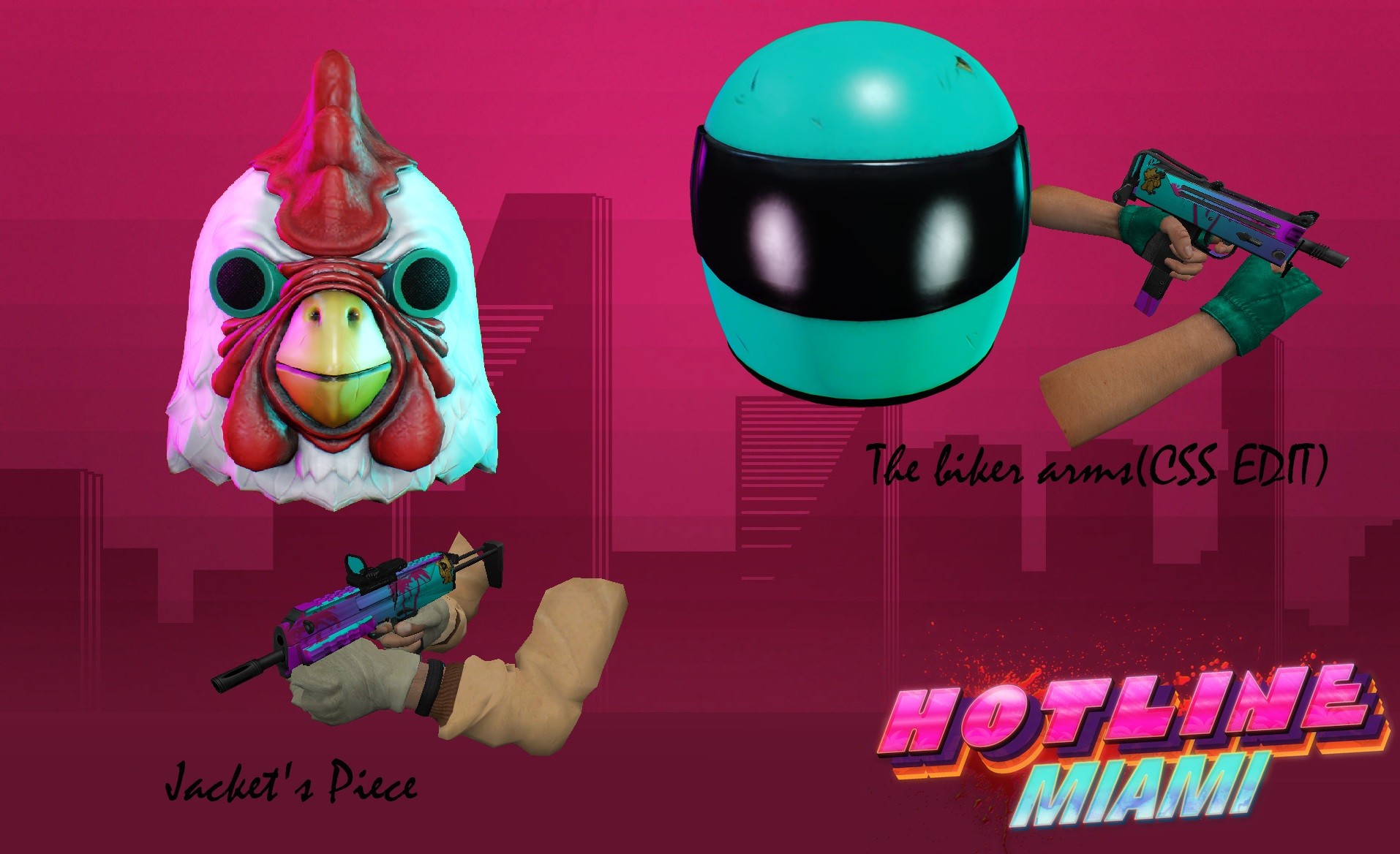 1914x1168 Hotline Miami Jacket's Piece Pack