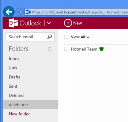 418x398 How To Delete Folders In Hotmail Outlook