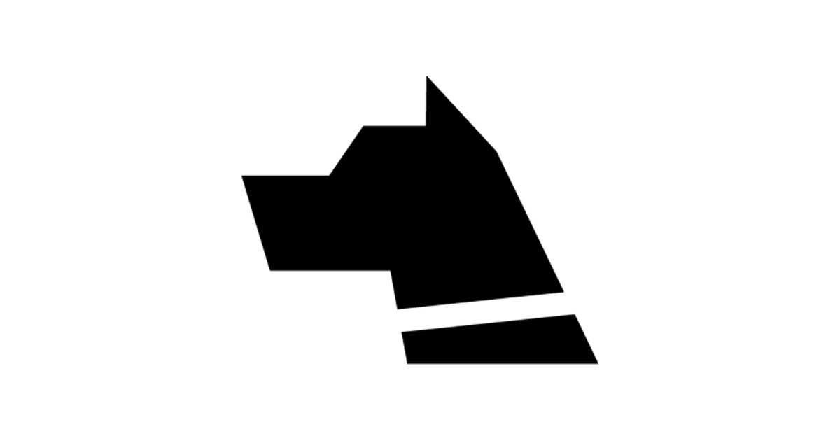 1200x630 Hound Dog Silhouette Icon