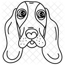 256x256 Wild Hound Icon Of Line Style