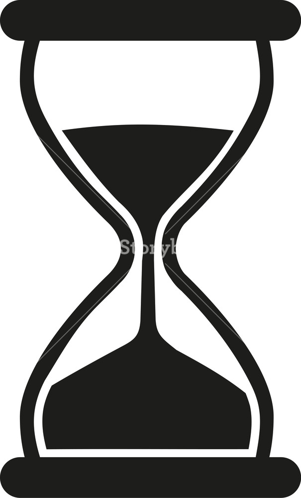 605x1000 Hourglass Icon Symbol Royalty Free Stock Image