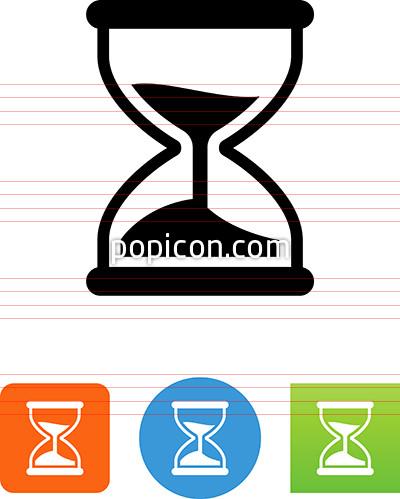 400x499 Vector Hourglass Icon