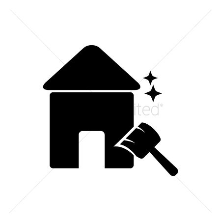 450x450 Free Clean House Stock Vectors Stockunlimited