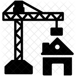 House Construction Icon Of Glyph Style 256x256 House Construction Icon Of Glyph Style